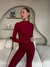 Long sleeve top | Sports | Burgundy | Tall
