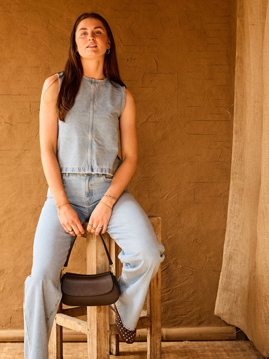 Lulu | Wide Leg Jeans | Blue | Tall