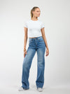 Maddy Wide Leg Jeans | Blue | Stretch | Tall