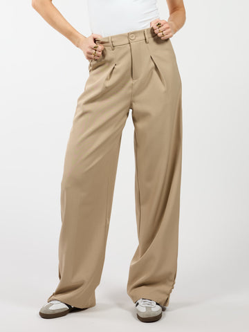 Mae Trousers | Beige | Tall