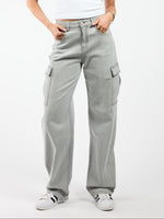 Maeve Cargo Jeans | Grey | Stretch | Tall