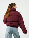 Mara Cropped Puffer Jack | Bordeaux | Tall