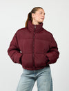 Mara Cropped Puffer Jack | Bordeaux | Tall