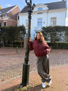 Mara Cropped Puffer Jack | Bordeaux | Tall