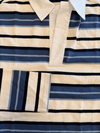Maya Polo | Striped white blue | Tall
