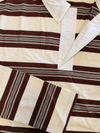 Maya Polo | Striped white burgundy | Tall