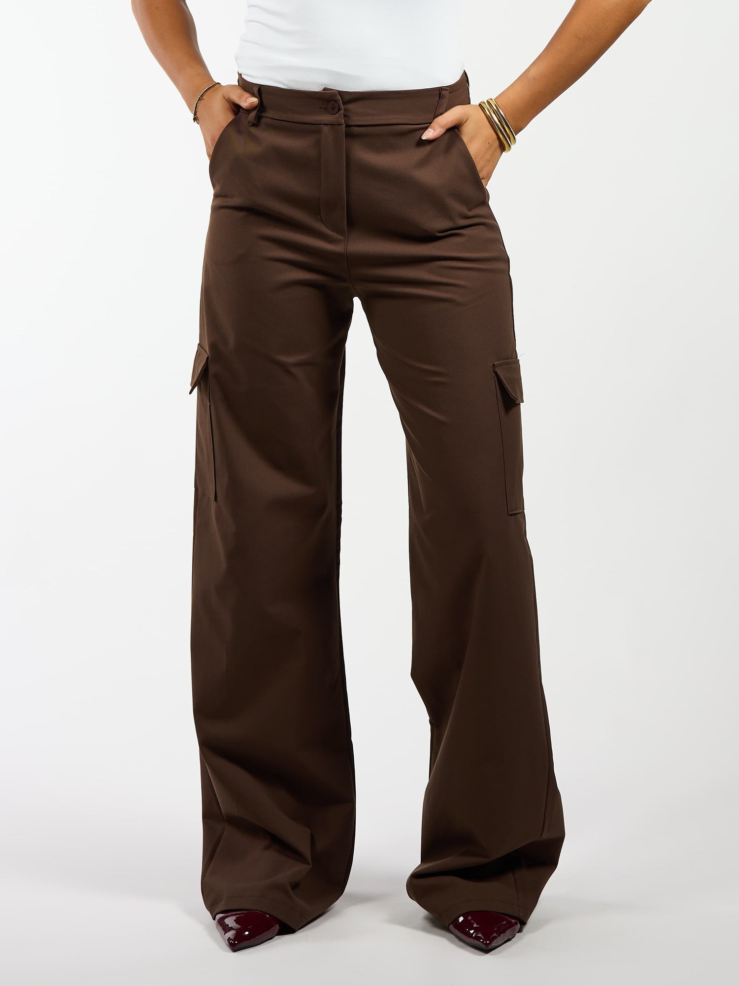 Mia | Cargo pants | Brown | Tall