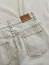Mira | Super Wide Leg Jeans | Cream | Stretch | Tall