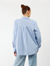 Noah blouse | Blue striped | Tall