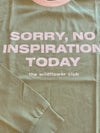No Inspiration Tee | Khaki with pink | Tall