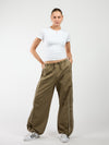 Noor Parachute Pants | Green | Tall