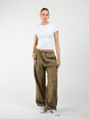 Noor Parachute Pants | Green | Tall