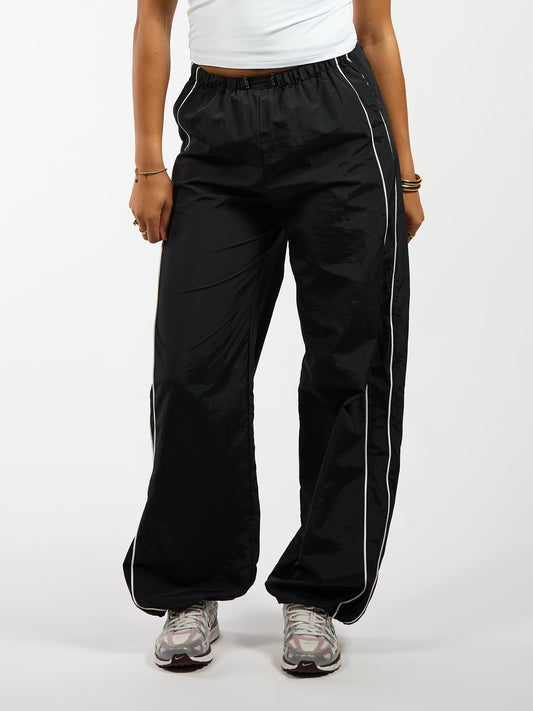 Noor Parachute Pants | Black | Tall