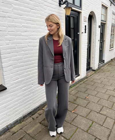 Nova | Wide leg trousers | Dark gray | Tall