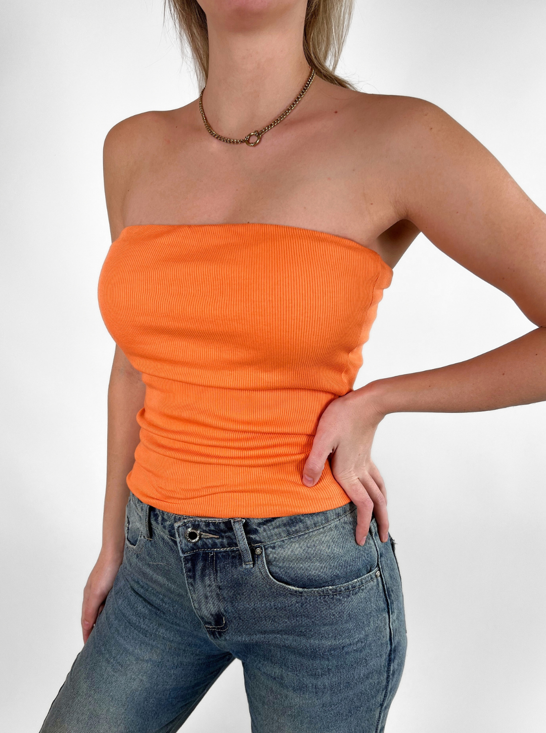 Basic Tube Top Sophia | Orange