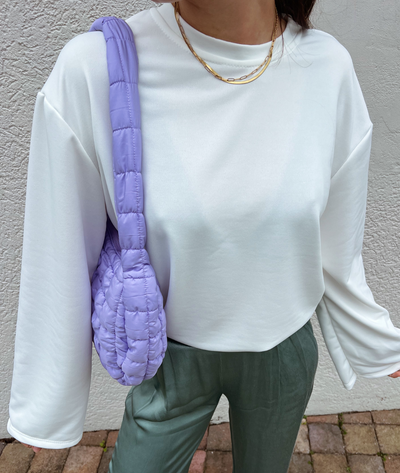 Rose Puffer Bag | Lilac