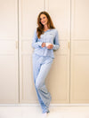 Nora pyjama top | Co-ord set | Blue | Tall