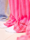 Nora pajama pants | Co-ord set | Pink striped | Tall