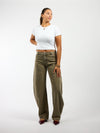 Rae Balloon Jeans | Mid-waist | Green | Tall
