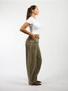 Rae Balloon Jeans | Mid-waist | Green | Tall