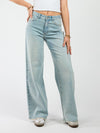Roxy | Mid Waist Super Wide Leg Jeans | Lichtblauw | Stretch | Tall