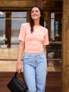 Saar top | Mango peach | Tall