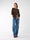 Nala button-up top | Tall | Brown
