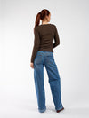 Nala button-up top | Tall | Brown