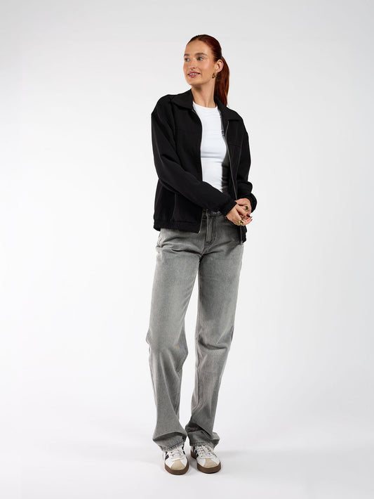 Evy Collar Jacket | Black | Tall