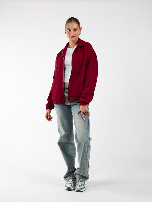 Evy Collar Jacket | Bordeaux | Tall