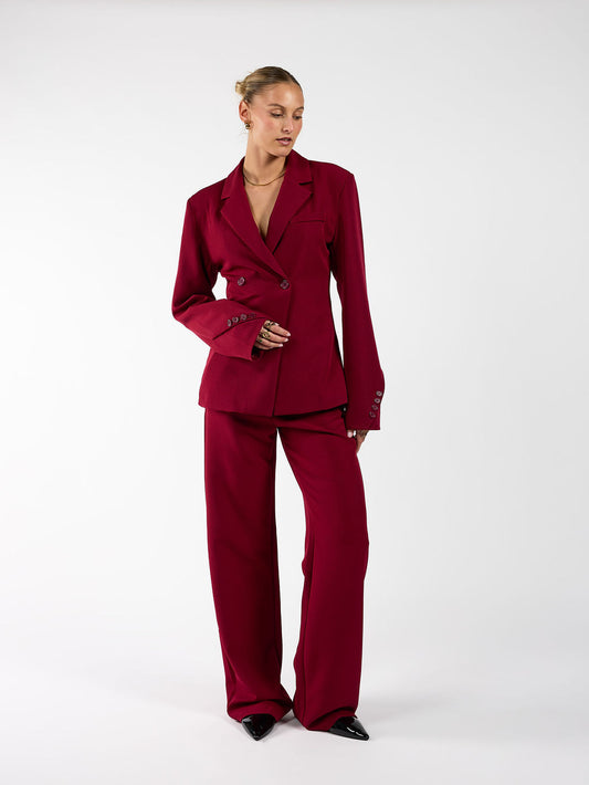 Lily tailored blazer | Bordeaux | Tall