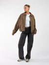 Rose bomber jacket | Khaki | Tall