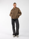 Rose bomber jacket | Khaki | Tall