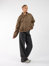 Rose bomber jacket | Khaki | Tall