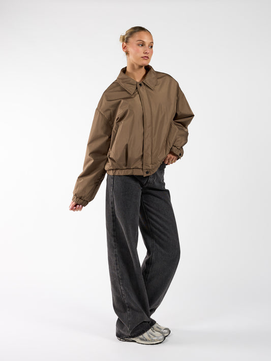 Rose bomber jacket | Khaki | Tall