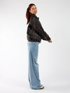 Loua leather jacket | Brown | Tall