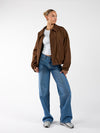 Rose bomber jacket | Brown | Tall