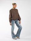 Lulu | Knitted sweater | Brown