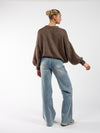 Lulu | Knitted sweater | Brown