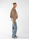 Izabel suede jacket | Taupe | Tall