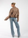 Izabel suede jacket | Taupe | Tall