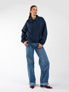 Rose bomber jacket | Navy | Tall
