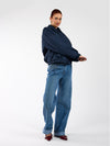 Rose bomber jacket | Navy | Tall