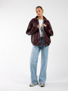 Loua leather jacket | Bordeaux | Tall
