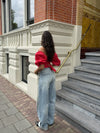 Tess Barrel Jeans | Mid-waist | Vintage blue | Tall