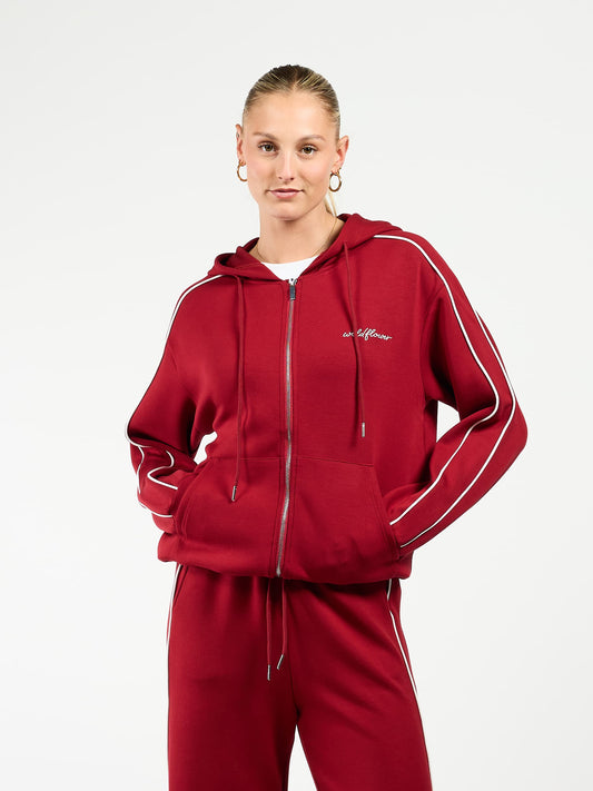 Zaar Track Jacket | Bordeaux | Tall